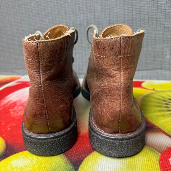 Born Mens Size 10.5M Brown Leather Lace-Up Chukka Ankle Boots - Picture 3 of 9